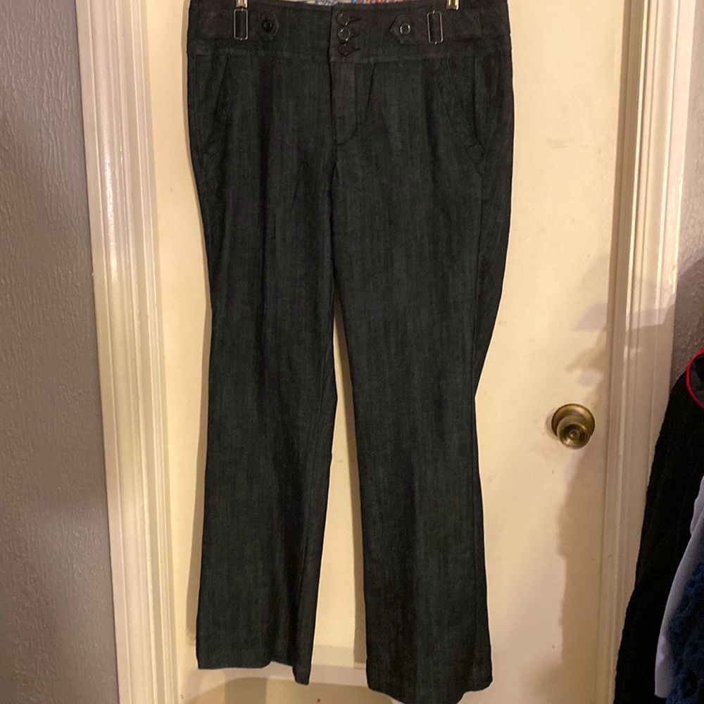 ONE SONE Dark Medium Blue 3 Button Jean Denim  16